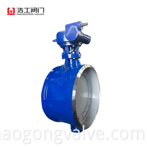 Butterfly Valve Wcb Butt Welding End With Gear Box